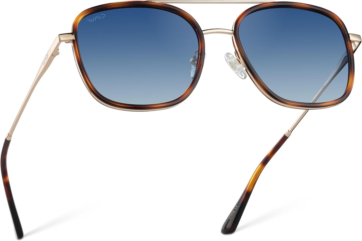 WearMe Pro - Women’s Polarized Square Sunglasses: Modern Square Aviator with Double Bridge Vint... | Amazon (US)