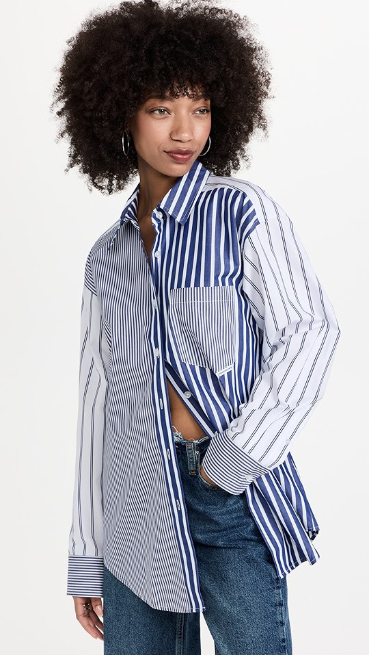 Colorblocked Boyfriend Shirt | Shopbop