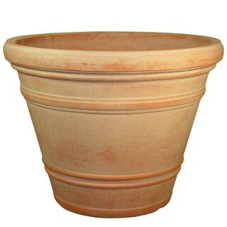 Pienza 24 in. Impruneta Plastic Pot Planter-02825 - The Home Depot | The Home Depot