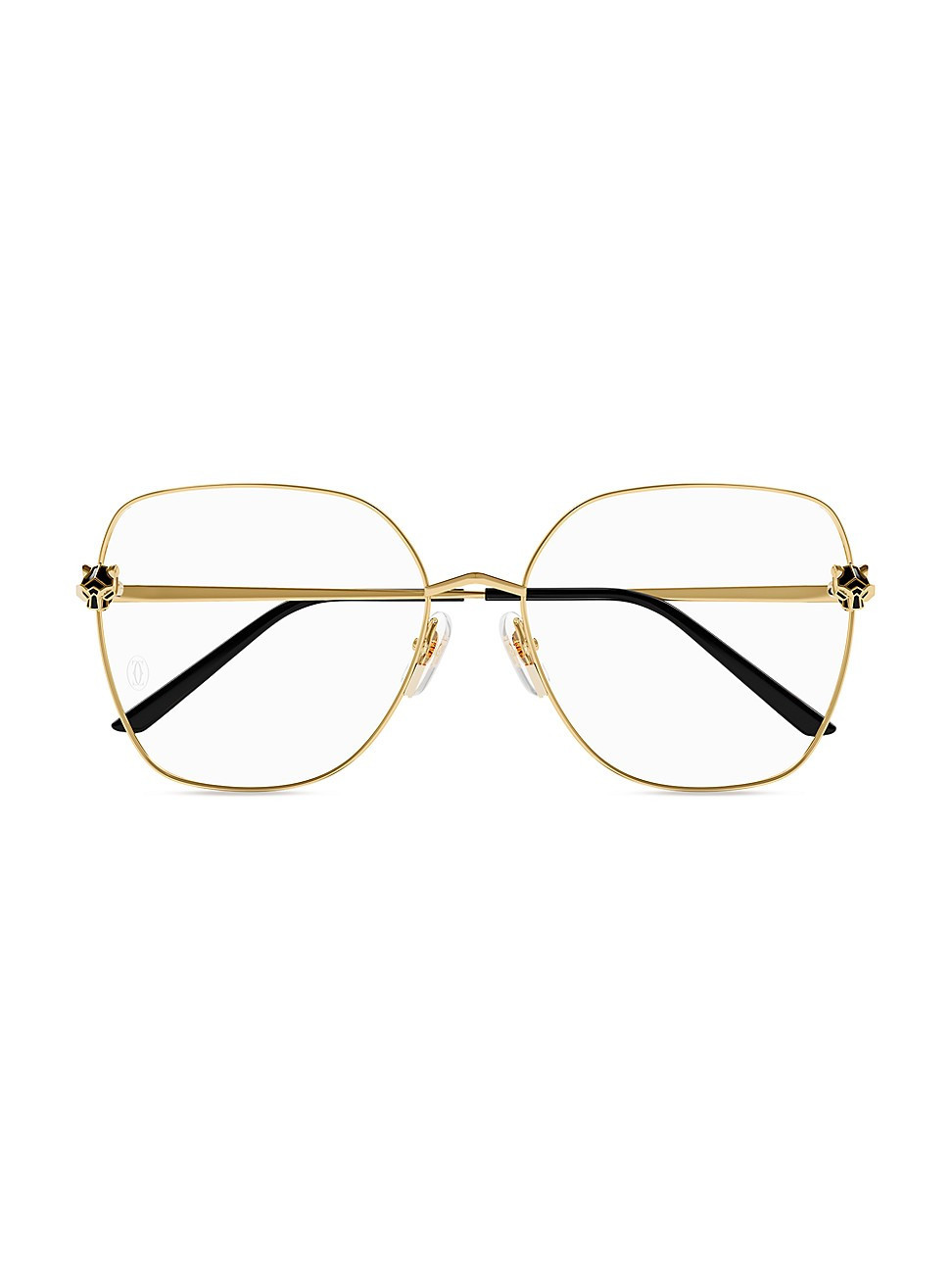 Women's Panthère Light 24K Gold-Plated Butterfly Glasses - Gold | Saks Fifth Avenue