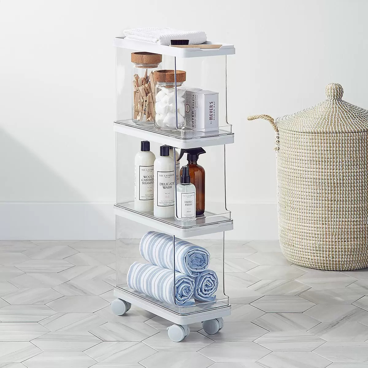 Manhattan Modular Organizers Laundry Cart Storage Solution | The Container Store