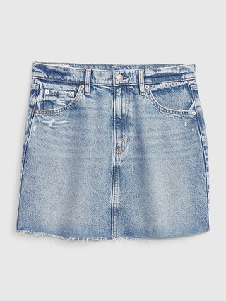 Icon Denim Mini Skirt with Washwell | Gap (US)