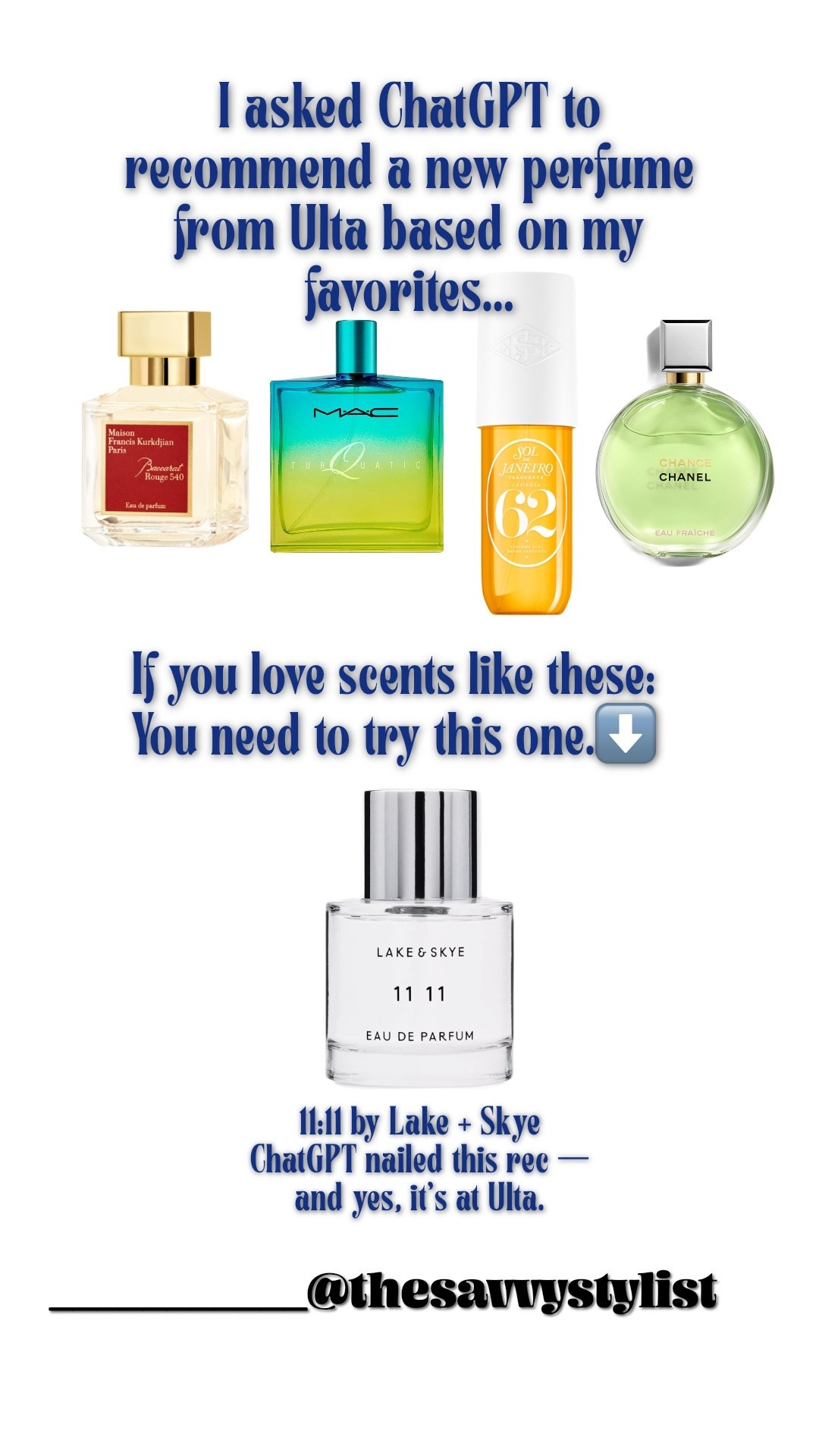 I can’t get over how much I love this new perfume recommendation. I just asked chat gpt if I love these perfumes, what’s something new I can try to change it up. I’m obsessed 

#LTKWedding #LTKBeauty #LTKFindsUnder50