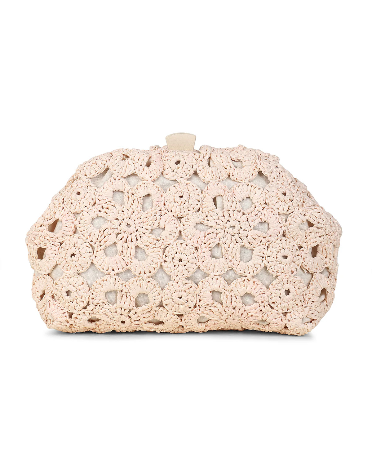 Aya Clutch in Natural & Ivory | Over The Moon