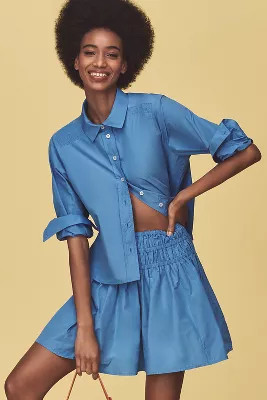 By Anthropologie Long-Sleeve Buttondown Blouse | Anthropologie (US)