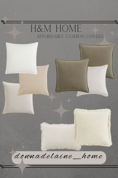 Restocked at H&M: my favorite linen cushion covers! Available in several colors. 
Neutral home, budget friendly decor 

#LTKhome
