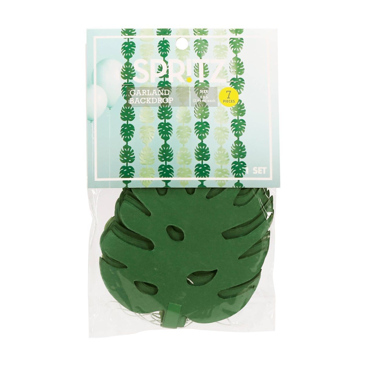 7ct Jungle Leaf Garland Backdrop - Spritz™ | Target
