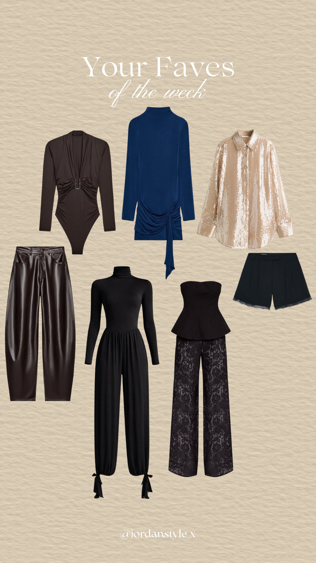 Balloon Trousers, Lace Bermuda Shorts, Draped Skirt, Satin Skirt, Bandeau Trousers, Short Dress, Sequin Shirt — Zara UK, H&M, PrettyLittleThing 

 #LTKuk #LTKwinter #LTKstyletip