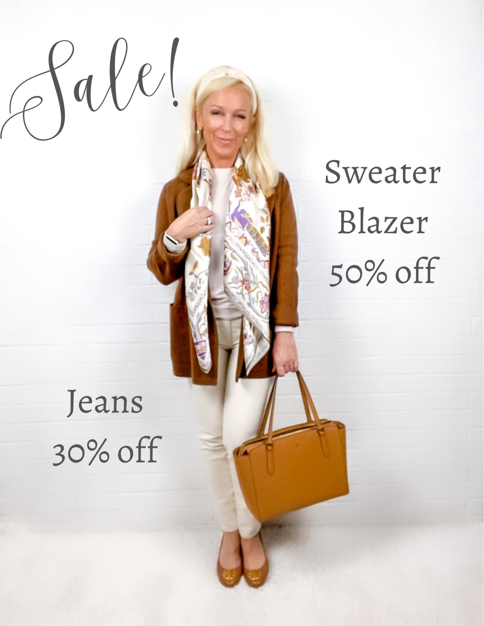 Weekend Ourfits for Midlife Women - Leaf Tour!
- Sweater Blazer 50% off
- Ivory Jeans 30% off
- Cashmere Sweater 20% off
- Scarf is only $50 compared to similar scarf at $395!


#LTKSeasonal #LTKunder100 #LTKsalealert