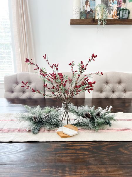 Holiday dining table centerpiece! 

#tablescape #holidaytable #holidaydecor #targethome #target

#LTKSeasonal #LTKhome #LTKHoliday