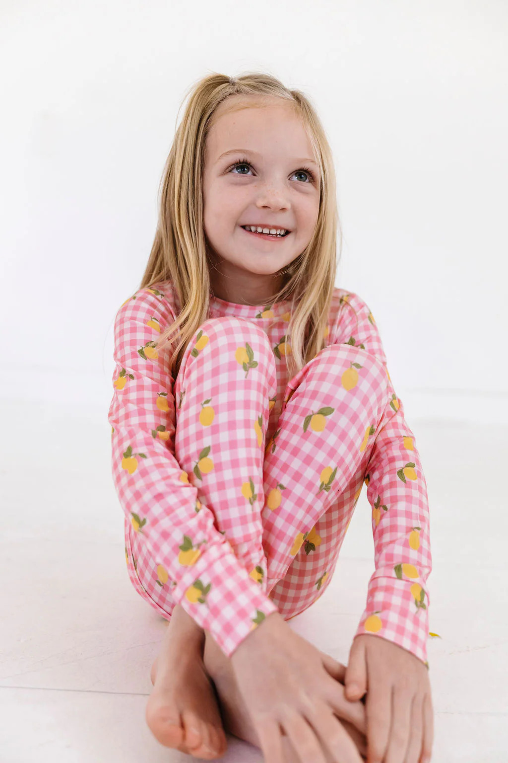 Lemon Gingham Two Piece Set | In My Jammers