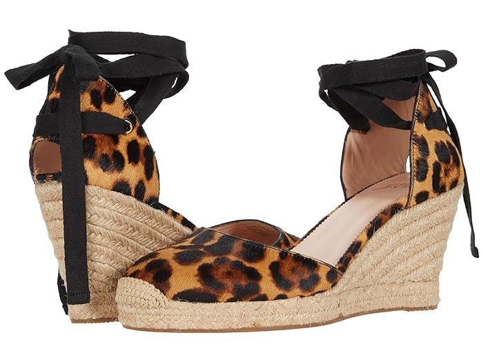 J.Crew Hutton Espadrille Wedge (Rich Mahogany Haircalf) High Heels | Zappos