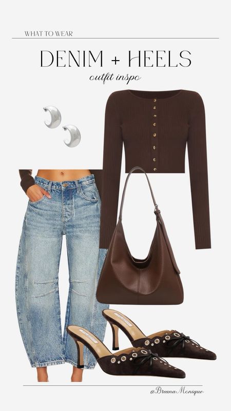 Denim and Heels Outfit | barrel jeans 

#LTKShoeCrush #LTKFindsUnder100 #LTKStyleTip