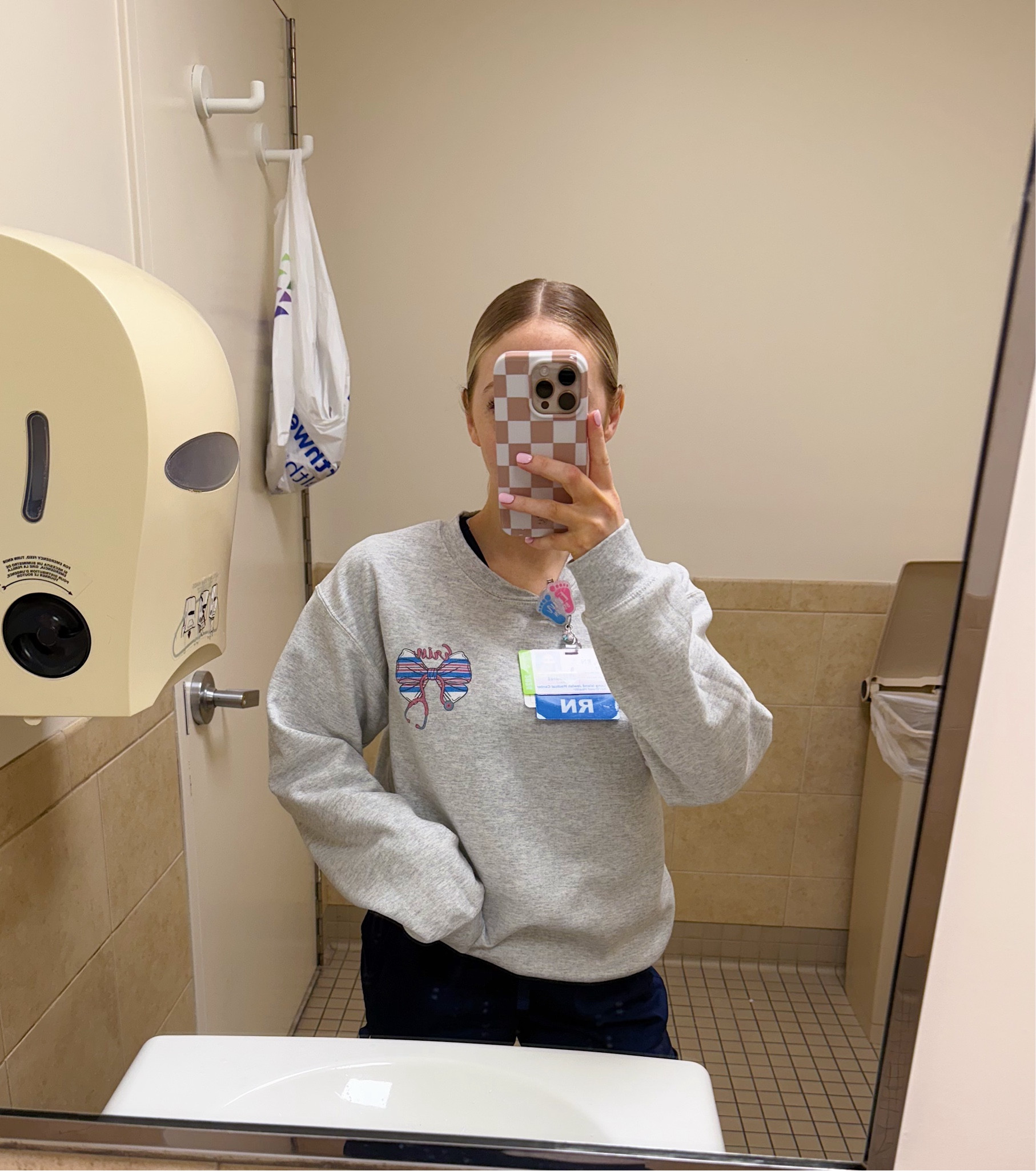 Mother baby/ L&D / NICU nurse personalized sweatshirt 🎀👩🏼‍⚕️

#LTKWorkwear #LTKFindsUnder50 #LTKStyleTip