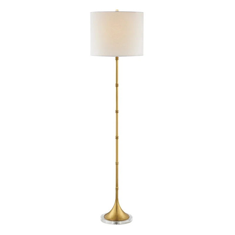 Cledus 60.5'' Gold Traditional Floor Lamp | Wayfair North America