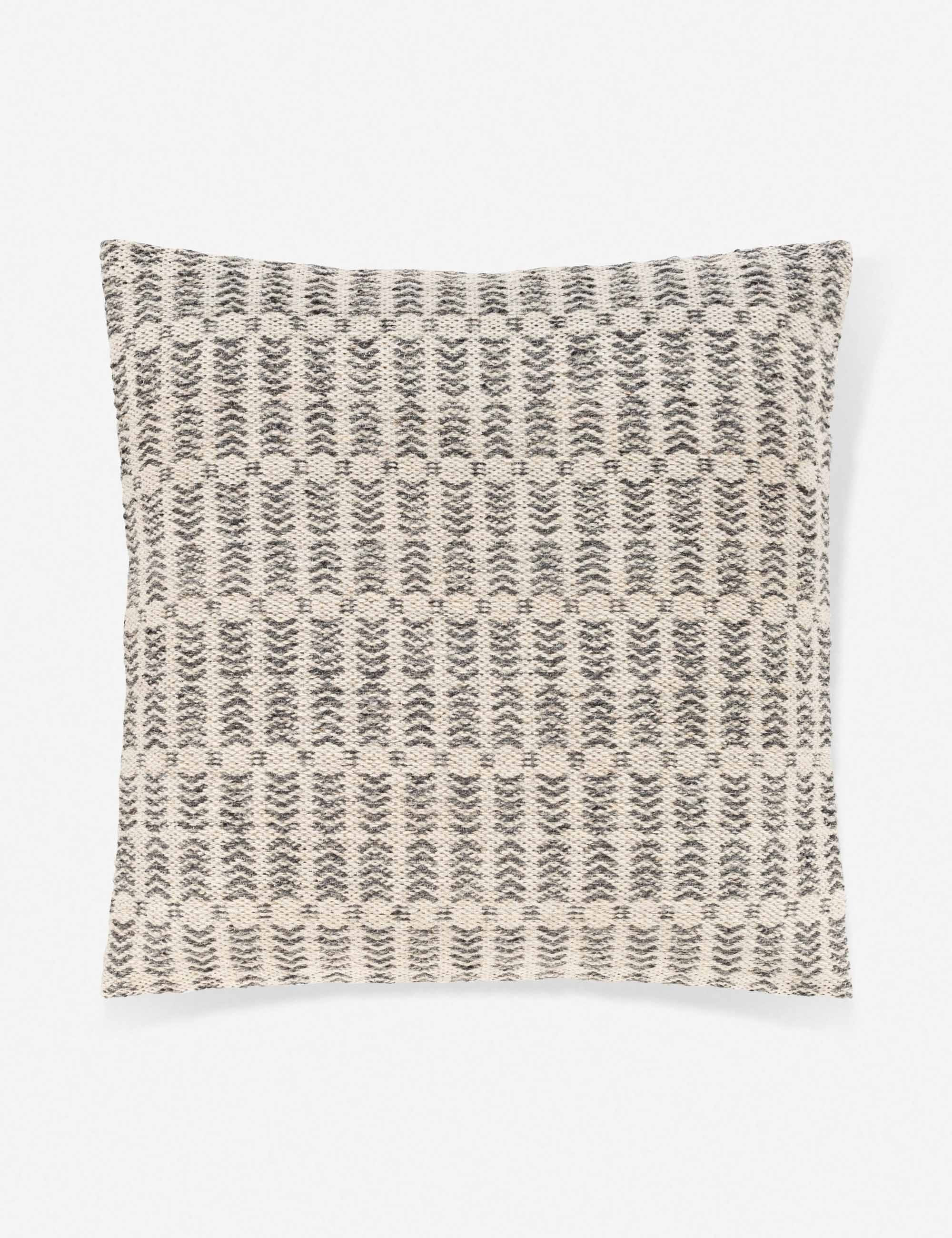 Nysa Pillow, Charcoal and Beige | Lulu and Georgia 