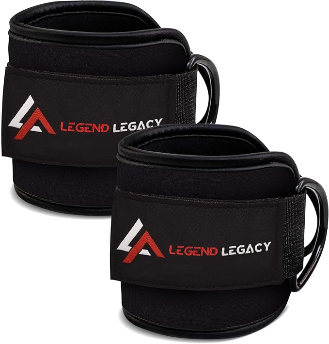 Legend Legacy Ankle Strap for Cable Machine Attachment, Gym Ankle Cuff for kickbacks, Glute Worko... | Amazon (US)