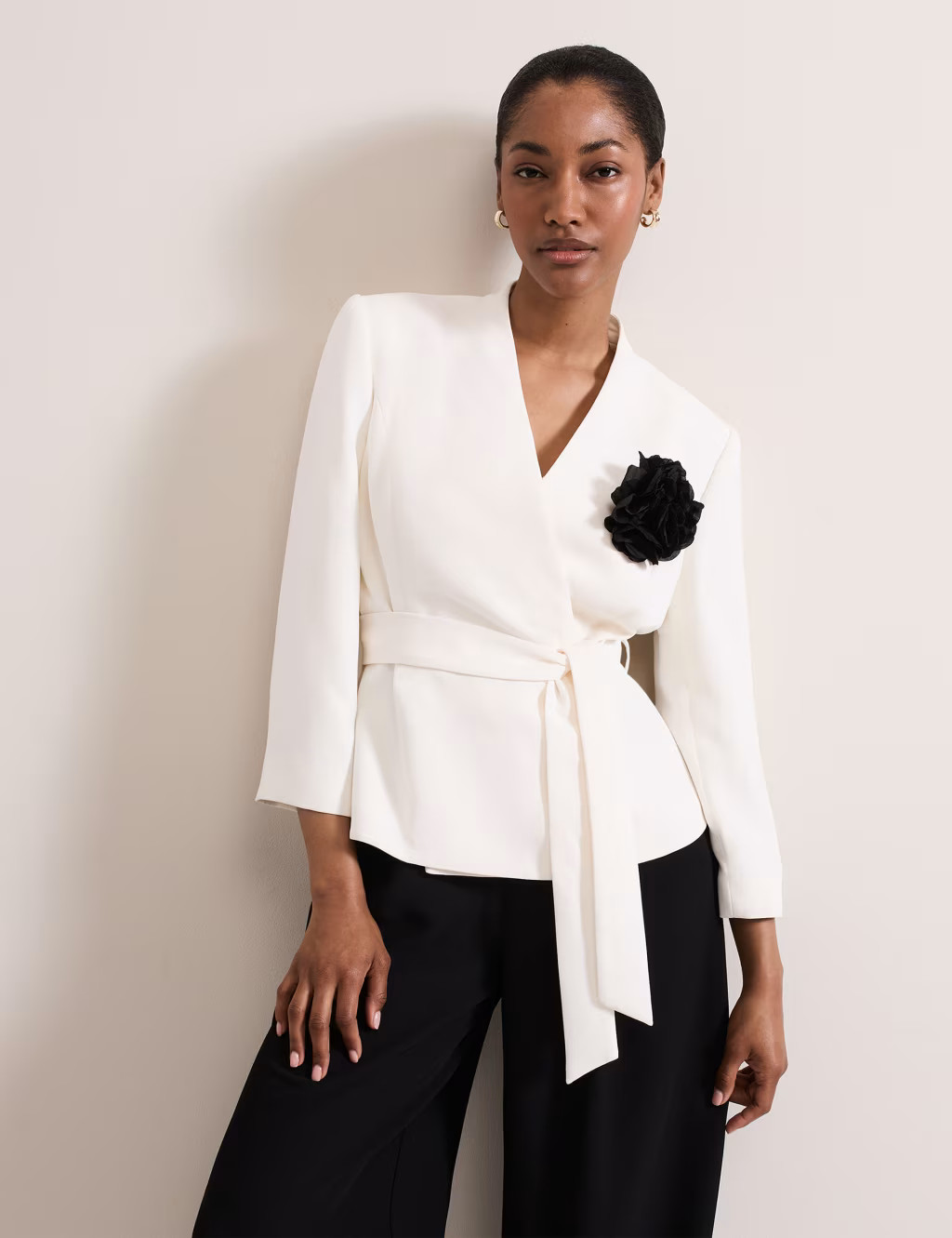 Corsage Belted Short Jacket | Marks & Spencer (UK)