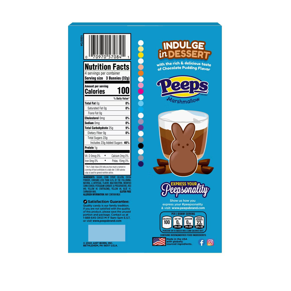 Peeps Easter Chocolate Pudding Flavored Marshmallow Bunnies - 4.5oz | Target