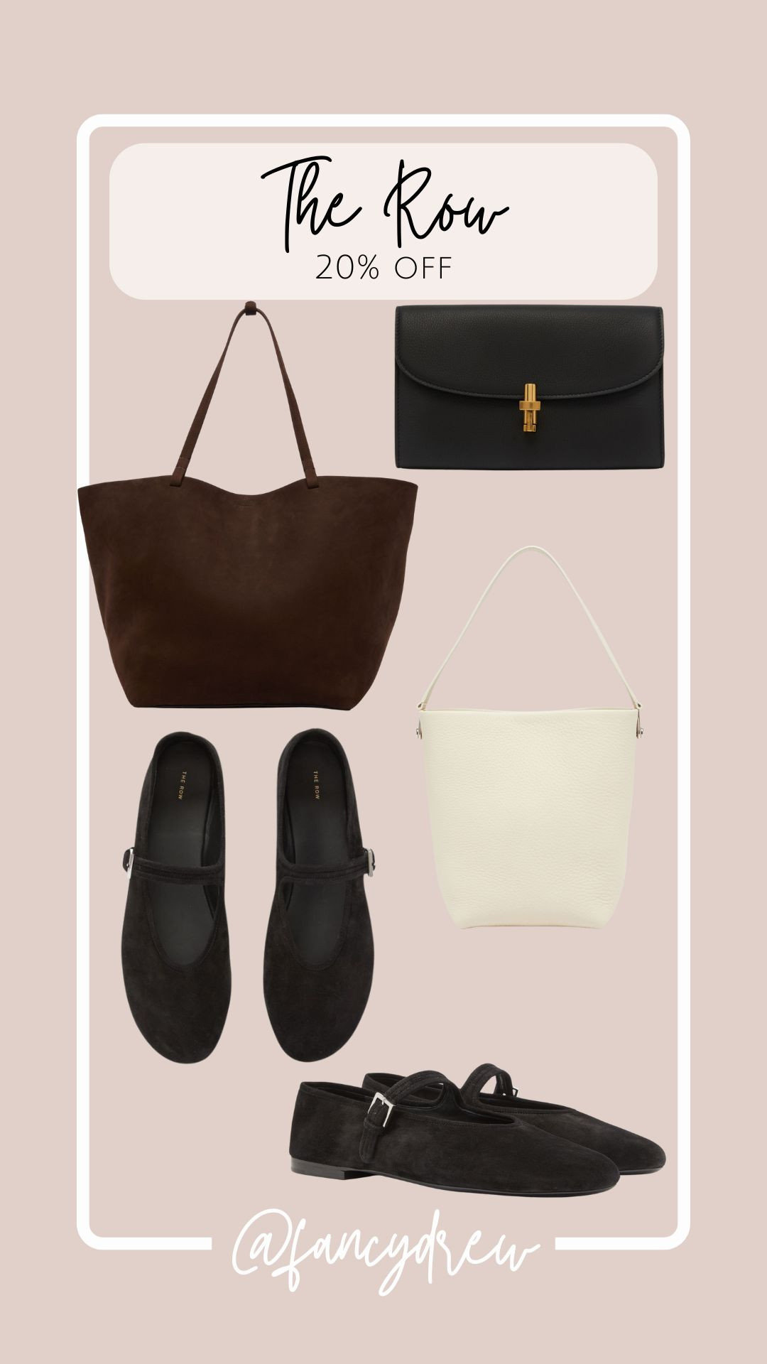 CODE FIRST20
20% a huge selection of The Row items! 

 #LTKSeasonal #LTKSaleAlert #LTKShoeCrush