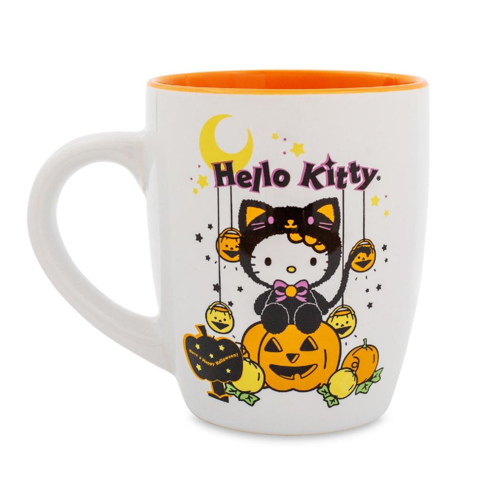 Sanrio Hello Kitty Pumpkin Patch Jumbo Curved Ceramic Latte Mug Hold 25 Ounces Orange | Oriental Trading Company