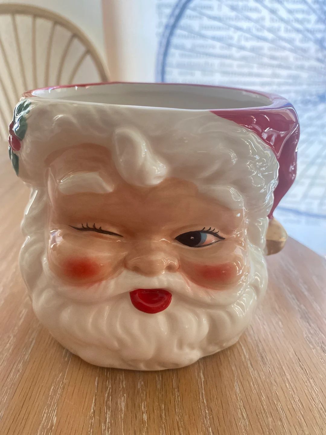Ceramic Nostalgia Santa Looking Christmas Container - Etsy | Etsy (US)