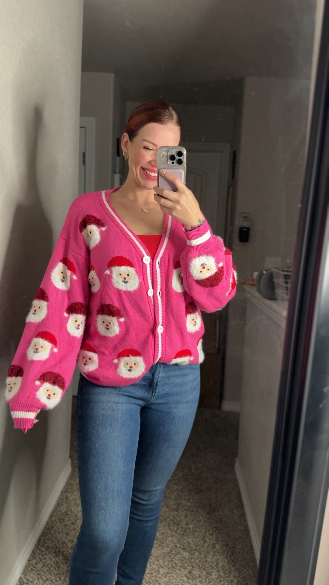 My fave Santa sweater 🎅🏻 I’m wearing a large

#LTKFindsUnder50 #LTKHoliday #LTKgrwm