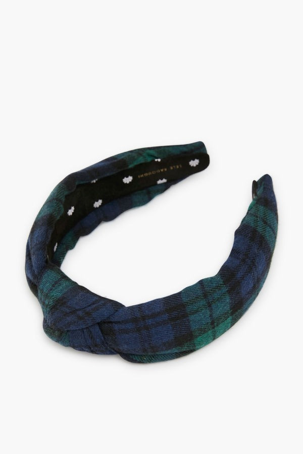Blackwatch Plaid Knotted Headband | Tuckernuck (US)