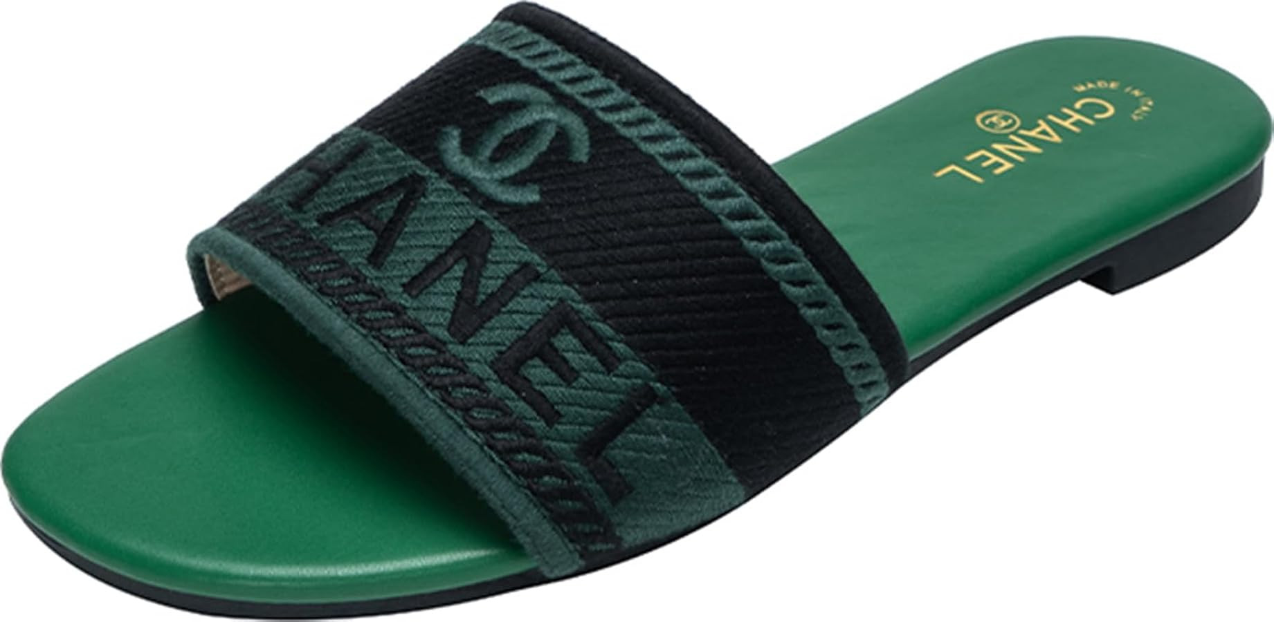 EOQIFJM Embroidered Sandals for Women Open Toe Flat Sandals Casual Summer Womens Shoes | Amazon (US)