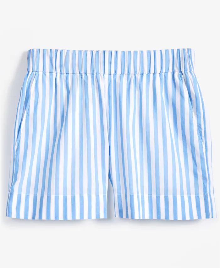 Women's Cotton Stripe Pull-On Shorts, Created for Macy's | Macy's