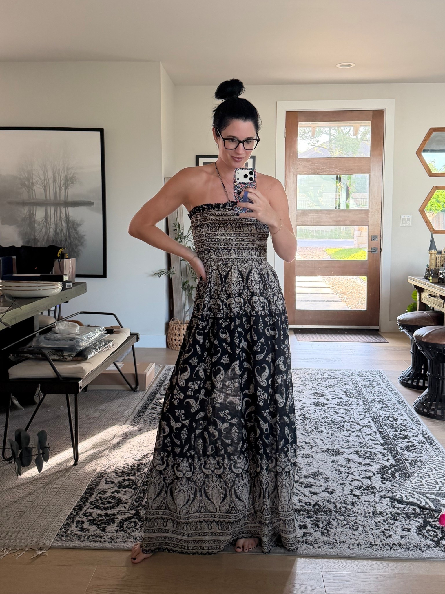 Just got this stunning maxi dress in from @Veronica Beard and am in love! Wearing the size XS.