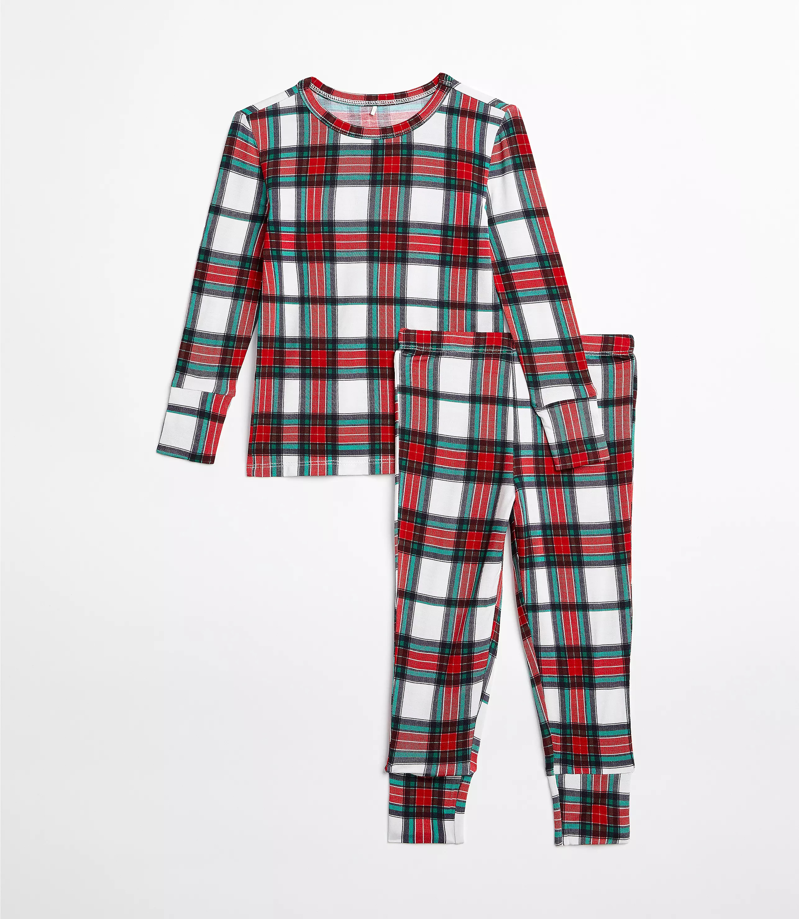 Posh Peanut Plaid Long Sleeve Basic Pajama Set | LOFT