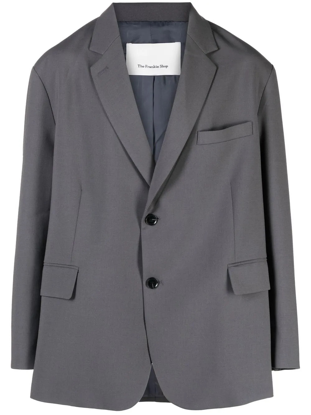 The Frankie Shop Boxy single-breasted Blazer - Farfetch | Farfetch Global