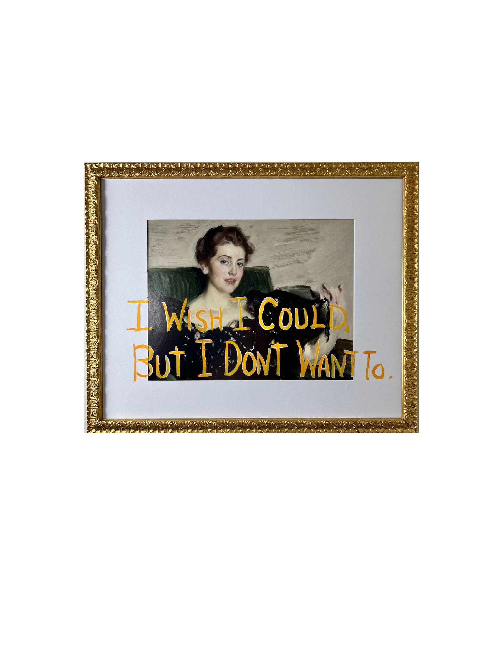 I Wish I Could but I Don't Want to Framed Graffiti - Etsy | Etsy (US)