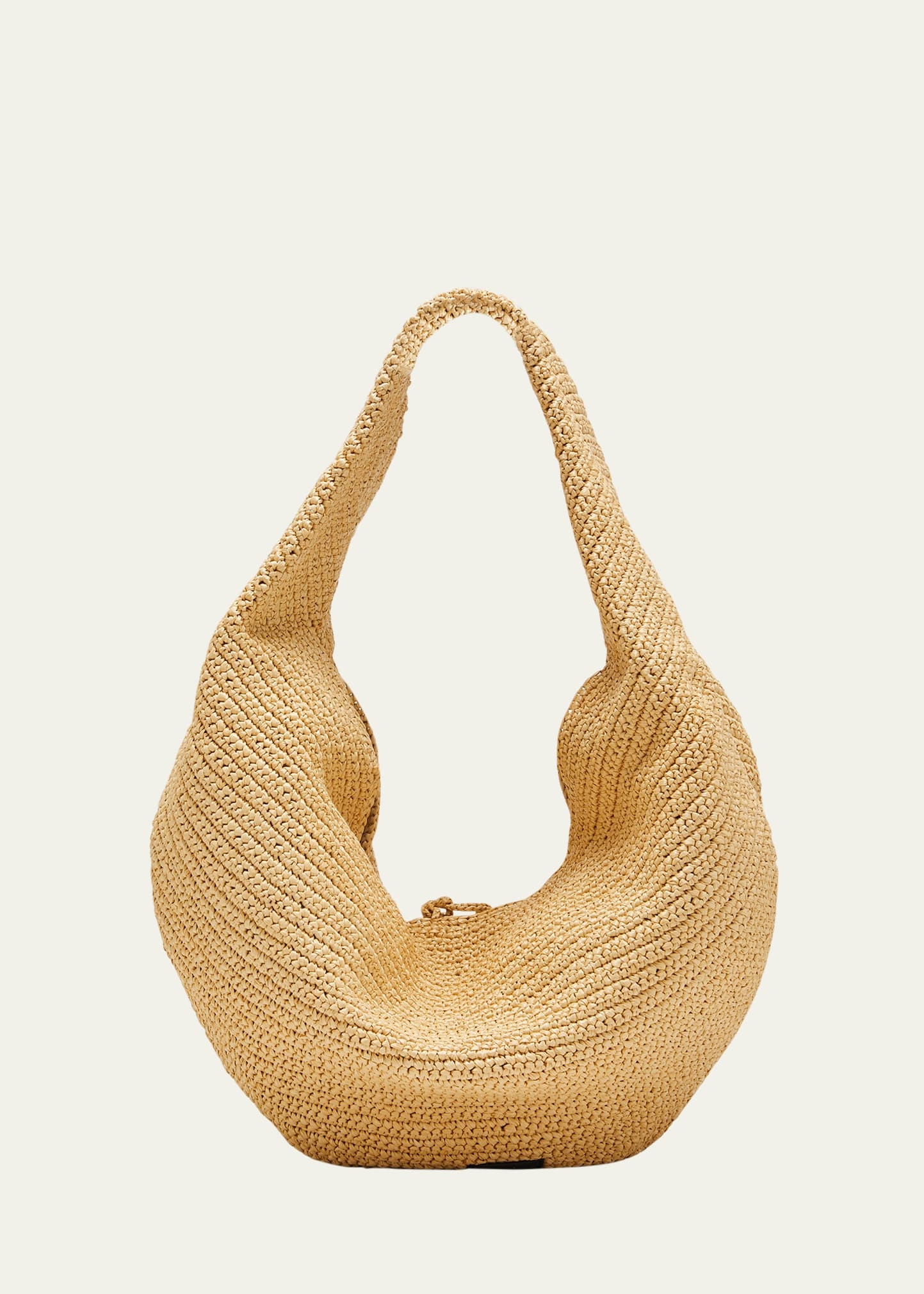 Khaite Olivia Large Raffia Hobo Bag | Bergdorf Goodman