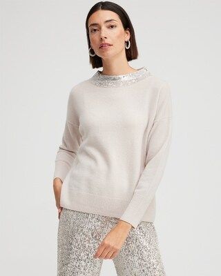 Black Label Cashmere Sequin Sweater | Chico's