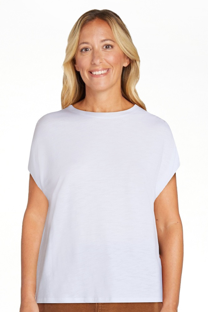 Scenario Women's and Women's Plus Shirred Shoulder Tee, Sizes XS-4X | Walmart (US)