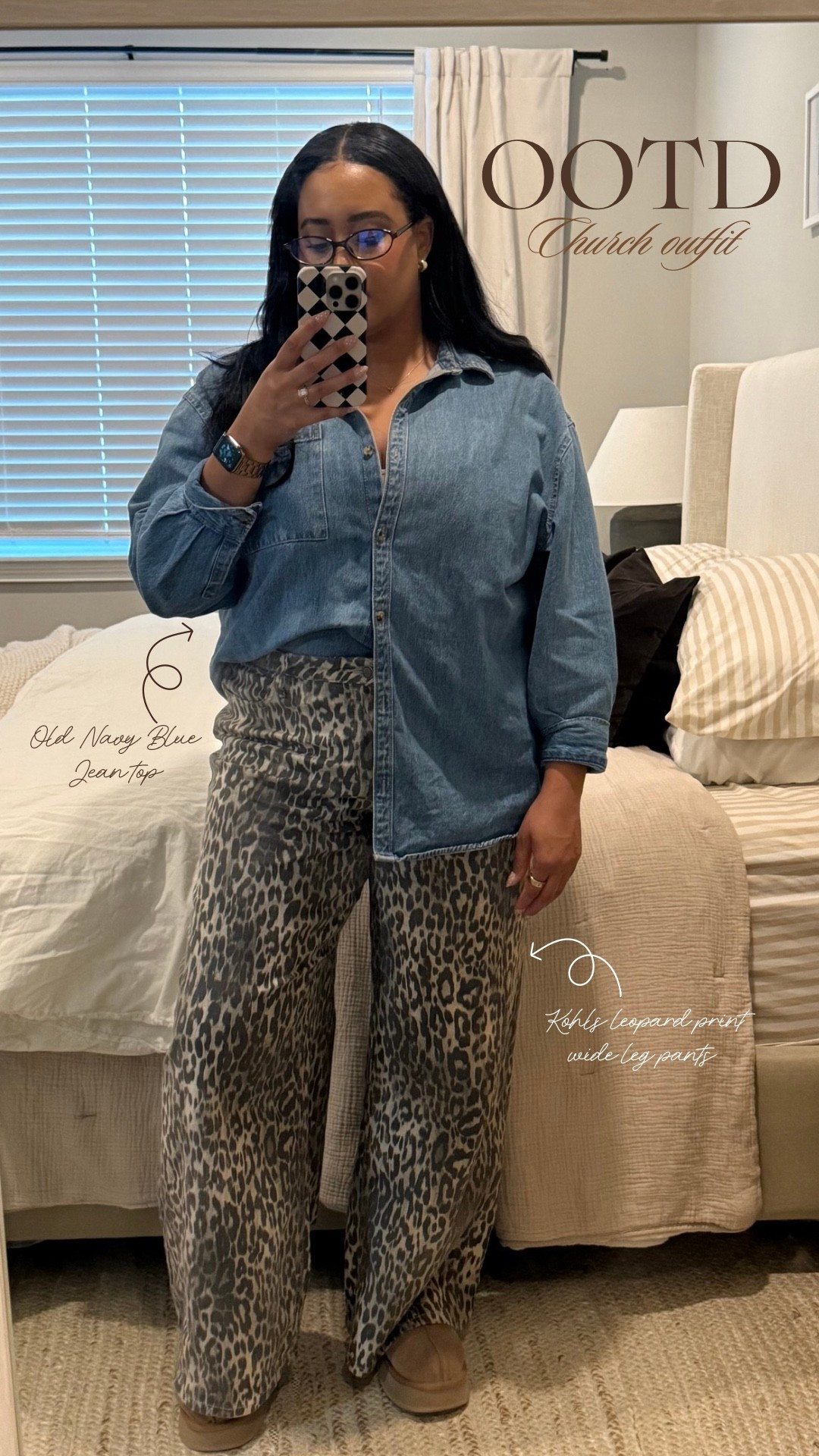 Church outfit! Finally found some affordable cute leopard print pants from Kohls’ 

#LTKSeasonal #LTKMidsize #LTKFindsUnder50