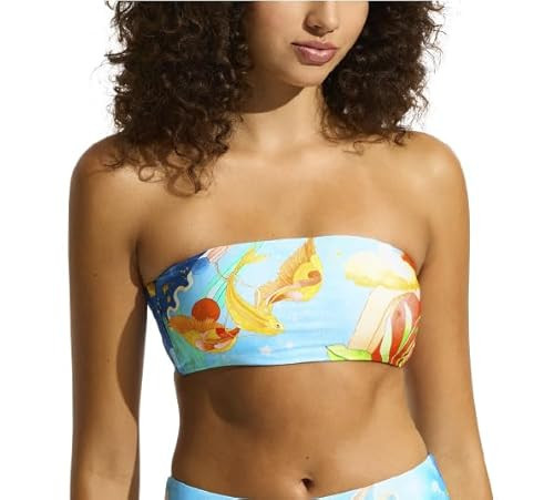 Seafolly Women's Standard Bandeau Tube Bikini Top Swimsuit, Aquarius Turquoise | Amazon (US)