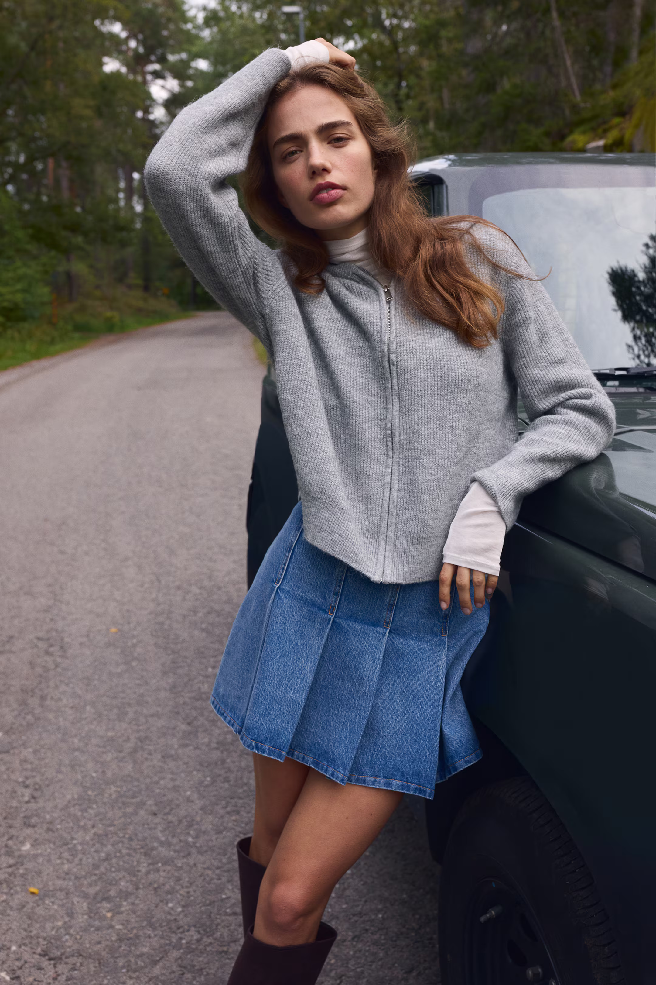 Hooded zip-through cardigan | H&M (UK, MY, IN, SG, PH, TW, HK)