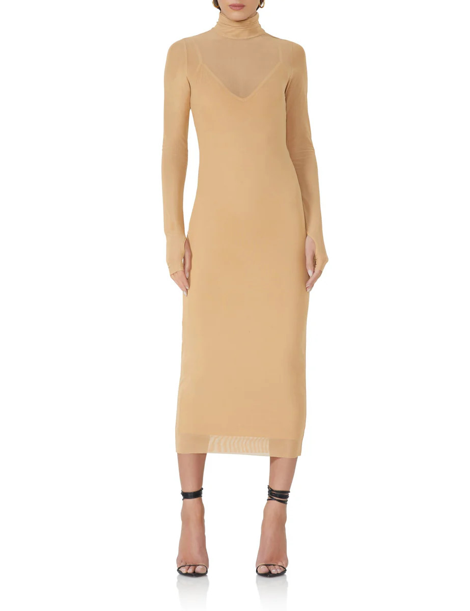 Shailene Dress - Nude | ShopAFRM