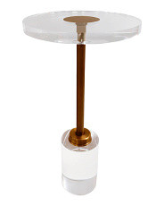 12x22.25 Acrylic And Brass Table | Furniture & Lighting | Marshalls | Marshalls