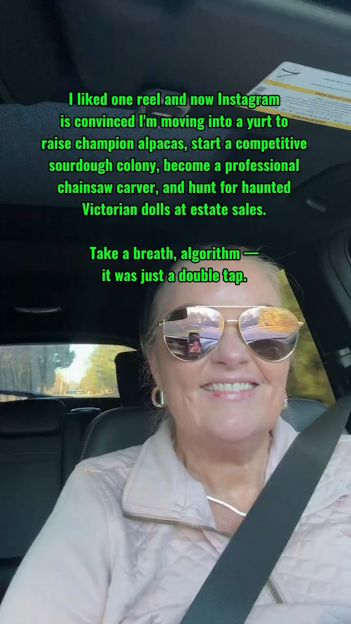 The algorithm and I need to have a serious talk. 😂 

Drop your most random IG recommendation below — let’s compare notes. 👇

#midlifelifestyle #over40humor #instagramalgorithm #relatable #reelsviral