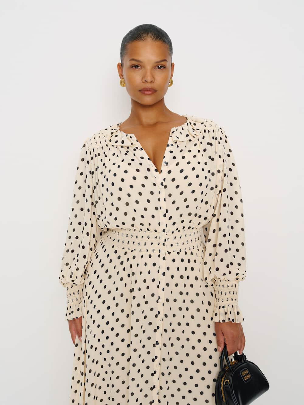 Brown Sugar Ruffle Dress Es | Reformation (Global)