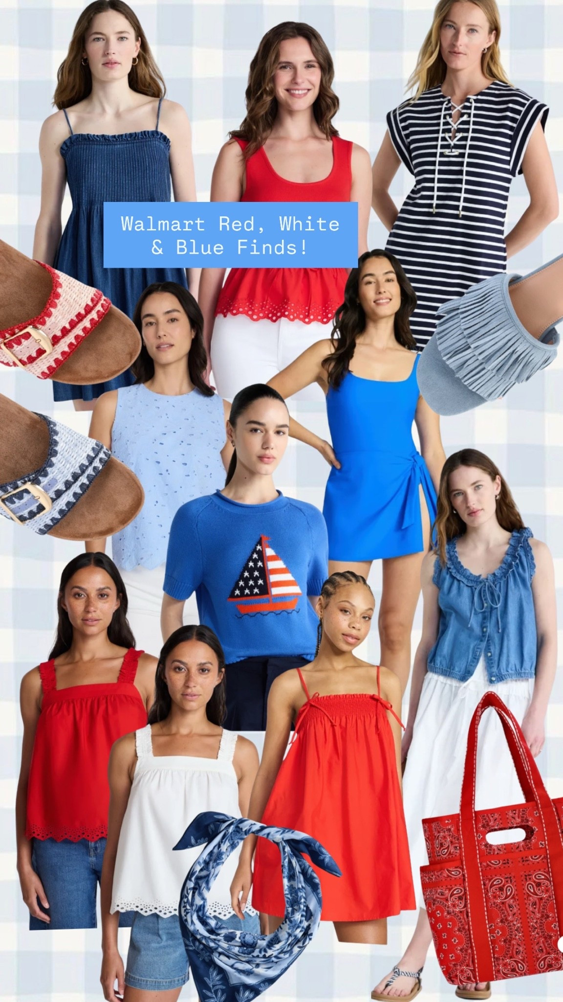 New Walmart Red, White and Blue Finds!

#LTKSeasonal #LTKPetite #LTKootd