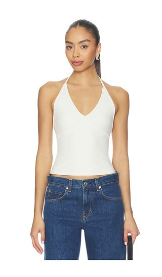Halter Tank in Bone | Revolve Clothing (Global)