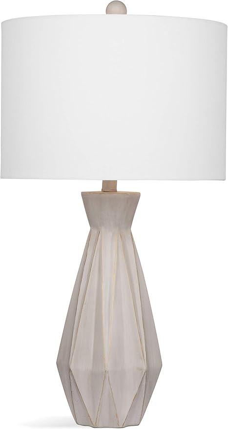 Bassett Mirror L3418TEC Stone Branka Table Lamp, Cement with Gold | Amazon (US)