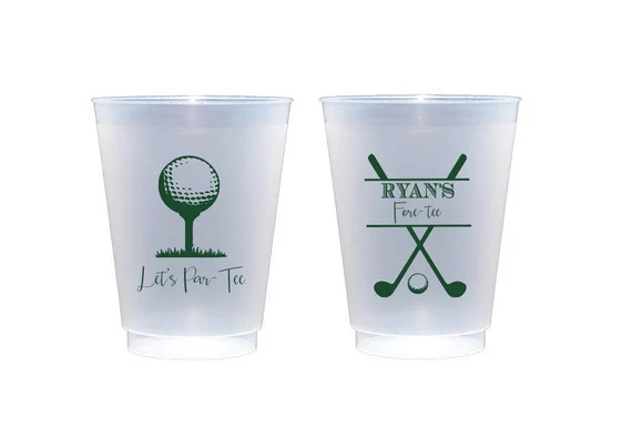Golf party cups, Fore tee birthday, Let's par tee, Golf theme birthday, Personalized birthday cup... | Etsy (US)