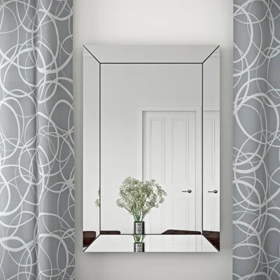 Modern & Contemporary Beveled Frameless Accent Mirror Latitude Run | Wayfair North America