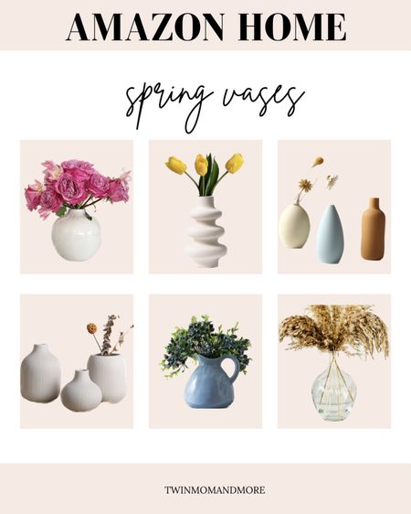 Get ready for spring with these Spring Vases! Spring Decor, Vases, Home Decor, Pots, Decorative Under $50, Amazon, Amazon Home, Amazon Find, Amazon Home Decor, Amazon Home finds, budget decor, 

#LTKhome